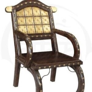 BRASS BLOCK CHAIR